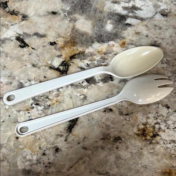 tailor made Other - Tailor Made Products White Serving Spoon and Fork Set good condition